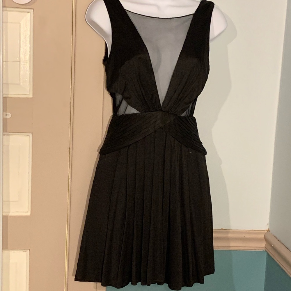 Black bcbg mini dress